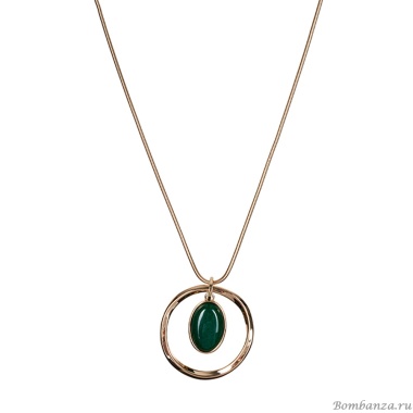 Колье Fiore Luna, GREEN AGATE